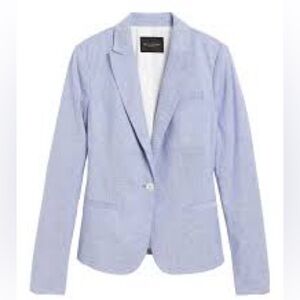 Banana Republic Linen Cotton Blend Classic Fit Blazer
